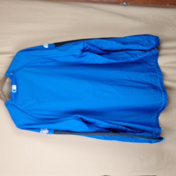 New York Mets Cool Base Blue Quarter Zip Jacket Removable Sleeves 3XL - Picture 5 of 11